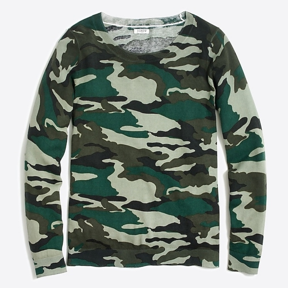 JCrew Mercantile camo sweater, size S